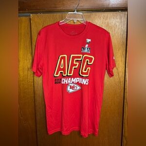 The Nike Tee Brand New Kansas City Chiefs AFC Champs 2023 2 in a row